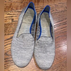 Rothy's The Loafer in Gray Taupe Heather Sz 7.5 Knit Round Toe Slip On